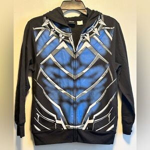 Marvel Black Panther Cosplay Zip up hooded Sweatshirt
Size Medium